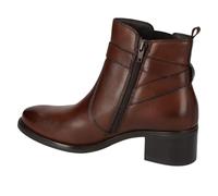 Valleverde 47614 Vitello Marrone Tronchetti Eleganti per Donna in Pelle con Lampo Tacco Medio (Taglia 36)