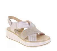 VALLEVERDE 49311 Sandali Sportivi Donna Pelle Camoscio Tortora
