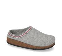 Valleverde 55143 Pantofole Casa Camera Donna Lana Cotta Cenere Tacco Zeppa 2Cm Suola Gomma