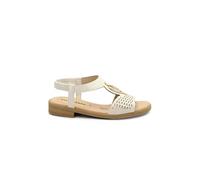 Valleverde 55408 Perla Beige Sandali Donna Elastico Ecopelle 38