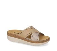 Valleverde 55621 Pantofole Casa Camera Donna Sintetico Rame Tacco Zeppa 4Cm Suola Gomma