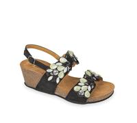 Valleverde 60035 Sandalo Con Pietre Dure E Zeppa 6 Cm (Onice, Sistema Taglie Calzature EU, Adulto, Donna, Numero, Media, 39)