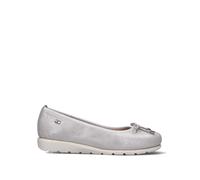 VALLEVERDE Ballerina donna argento in pelle 35