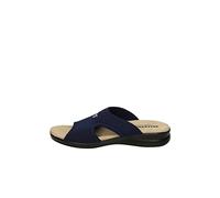 Valleverde Ciabatta Donna 25321 in Tessuto Blu Una Calzatura Adatta per Tutte Le Occasioni. Primavera-Estate 2022 EU 36