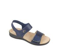 Valleverde Ciabatta Donna in Pelle Blu con Due Strappi 25333-BLU 39 EU