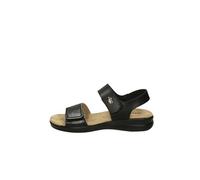 Valleverde Ciabatta in Pelle Nera con Cinturino a Strappo 25333-BLACK 40 EU
