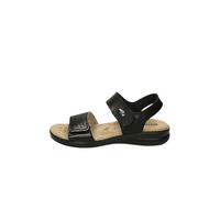 Valleverde Ciabatta in Pelle Nera con Cinturino a Strappo 25333-BLACK 41 EU