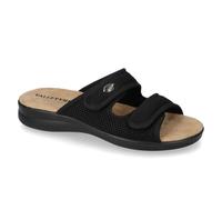 Valleverde Ciabatta in Tela Nera con Due Strappi 25330-NERO 36 EU