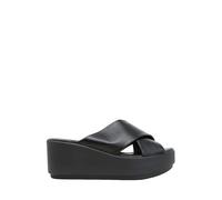 Valleverde CIABATTA ZEPPA DONNA NERO 24405 Ciabatte Aperte Estive Nere FONDO ZEPPA ALTEZZA 7 CM (Nero, Sistema Taglie Calzature EU, Adulto, Donna, Numero, Media, 38)