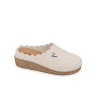 Valleverde Ciabatte da Donna in Lana Cotta con Plantare Estraibile, 55180 (Beige, Sistema Taglie Calzature EU, Adulto, Numero, Media, 41)
