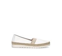 VALLEVERDE Espadrillas donna bianca in pelle 36