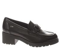 Valleverde Mocassini Donna 16124 in Pelle Nero Modello Casual. Una Calzatura Comoda Adatta per Tutte Le Occasioni. Autunno Inverno. EU 40