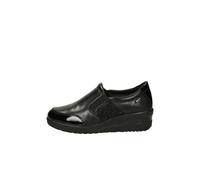 Valleverde Mocassini Donna 36200A in Pelle Nero Modello Casual. Una Calzatura Comoda Adatta per Tutte Le Occasioni. Autunno-Inverno 2022. EU 39