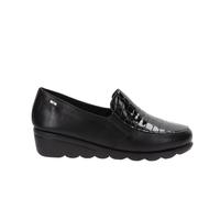 Valleverde Scarpe Comfort In Pelle Con Zeppetta Nero - Taglia 35 [22.3cm] Donna