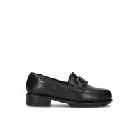 VALLEVERDE Mocassino donna nero in pelle 38