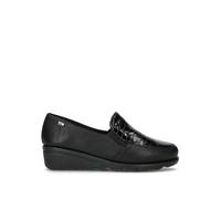 VALLEVERDE Mocassino donna nero in pelle 39