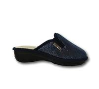 Valleverde Pantofola Comoda da Donna 37204 Argento/Blu/Nero
