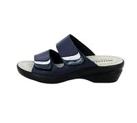 Valleverde Pantofole Donna 25315 Blu in Pelle (Numeric_38)