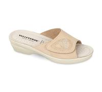 Valleverde Sandali Donna 25304 in Camoscio Beige Modello Casual. Una Calzatura Comoda Adatta per Tutte Le Occasioni. Primavera-Estate 2023. EU 38