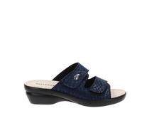 Valleverde Sandali Donna 25312B in Pelle Blu modello casual. Una calzatura comoda adatta per tutte le Occasioni. Primavera Estate. EU 36