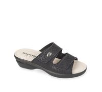 Valleverde Sandali Donna 25312B in Pelle Nero modello casual. Una calzatura comoda adatta per tutte le Occasioni. Primavera Estate. EU 41