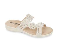 Valleverde Sandali Donna 25325 in Pelle Argento modello casual. Una calzatura comoda adatta per tutte le Occasioni. Primavera Estate. EU 40