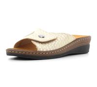 Valleverde Sandali Donna 25501A in Pelle Beige modello casual. Una calzatura comoda adatta per tutte le Occasioni. Primavera Estate. EU 41