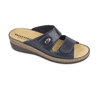 Valleverde Sandali Donna 25502-2026 in Pelle Blu Scarpe Casual Comode, Leggere e Flessibili, Ideali per Primavera Estate. EU 38