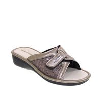 Valleverde Sandali Donna 37103 in Pelle Peltro Modello Casual. Una Calzatura Comoda Adatta per Tutte Le Occasioni. Primavera Estate. EU 39