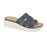 Valleverde Sandali Donna 54250 in Pelle Navy Scarpe Casual Comode, Leggere e Flessibili, Ideali per Primavera Estate. EU 38