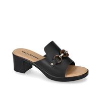Valleverde Sandali Donna 55453 in Pelle Black Scarpe Casual Comode, Leggere e Flessibili, Ideali per Primavera Estate. EU 39