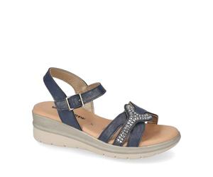 Valleverde Sandali Donna 55561 in Pelle Blu EU 37