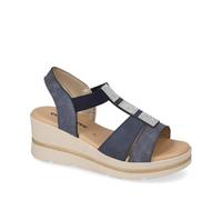 Valleverde Sandali Donna 55581 Pelle Platino o Ghiaccio o Blu