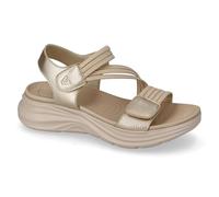 Valleverde Sandali Donna 57100 in Pelle Gold Scarpe Casual Comode, Leggere e Flessibili, Ideali per Primavera Estate. EU 38