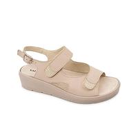 VALLEVERDE SANDALI DONNA A STRAPPO 36651 SUEDE BEIGE (numeric_36)