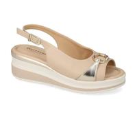 Valleverde Sandali Donna VGI300M in Pelle Sabbia o Bianco Scarpe Casual Comode, Leggere e Flessibili, Ideali per Primavera Estate