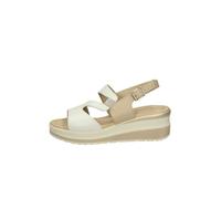 Valleverde Sandali Donna VGI302M in Pelle Bianco Scarpe Casual Comode, Leggere e Flessibili, Ideali per Primavera Estate. EU 40