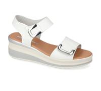 Valleverde Sandali Donna VGI350AF in Pelle Bianco Scarpe Casual Comode, Leggere e Flessibili, Ideali per Primavera Estate. EU 38