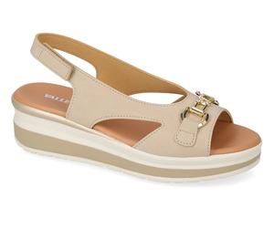 VALLEVERDE SANDALI OPEN TOE DONNA ESTATE VGL205AF CON STRAP BEIGE