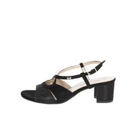 Valleverde Sandalo Donna 28216 in Pelle Nero Una Calzatura Adatta per Tutte Le Occasioni. Primavera-Estate 2022 EU 38