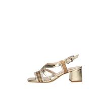 Valleverde Sandalo Donna 28221 in Pelle Gold Una Calzatura Adatta per Tutte Le Occasioni. Primavera-Estate 2022 EU 37