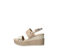 Valleverde Sandalo Donna 32437 in Pelle Gold Una Calzatura Adatta per Tutte Le Occasioni. Primavera-Estate 2021 2021. EU 38