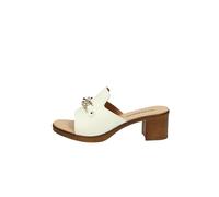 Valleverde Sandalo Donna 55450 in Pelle Avorio modello casual. Una calzatura comoda adatta per tutte le Occasioni. Primavera Estate. EU 38