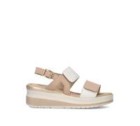 VALLEVERDE Sandalo donna bianco/beige in pelle 35