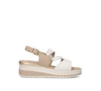 VALLEVERDE Sandalo donna bianco/beige in pelle 40