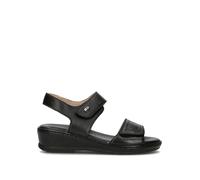 VALLEVERDE Sandalo donna nero in pelle 39