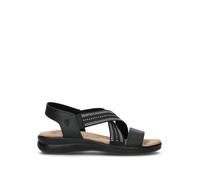 VALLEVERDE Sandalo donna nero in pelle 42