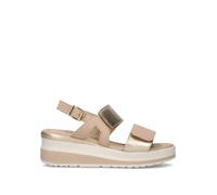 VALLEVERDE Sandalo donna platino in pelle 35
