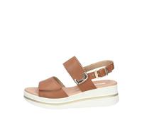 Valleverde Sandalo Donna VG2102 in Pelle Cuoio modello casual. Una calzatura comoda adatta per tutte le Occasioni. Primavera Estate. EU 40