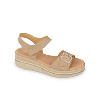 Valleverde Sandalo Donna VG2198 in Pelle Sabbia o Blu Modello Casual. Una Calzatura Comoda Adatta per Tutte Le Occasioni. Primavera Estate